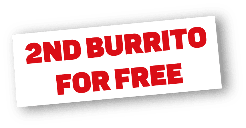 2nd burrito for free